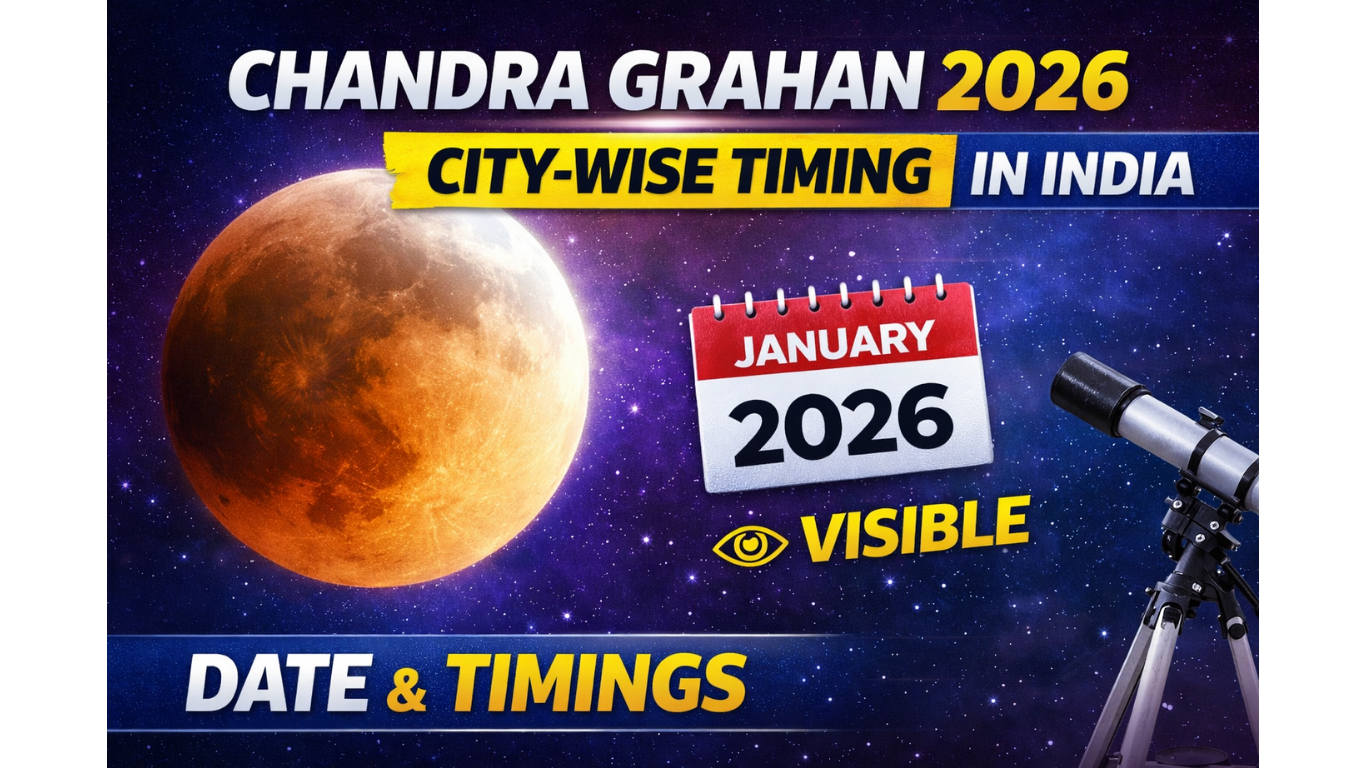 Chandra Grahan 2026: City-Wise Timing in India, Date & Visibility Details